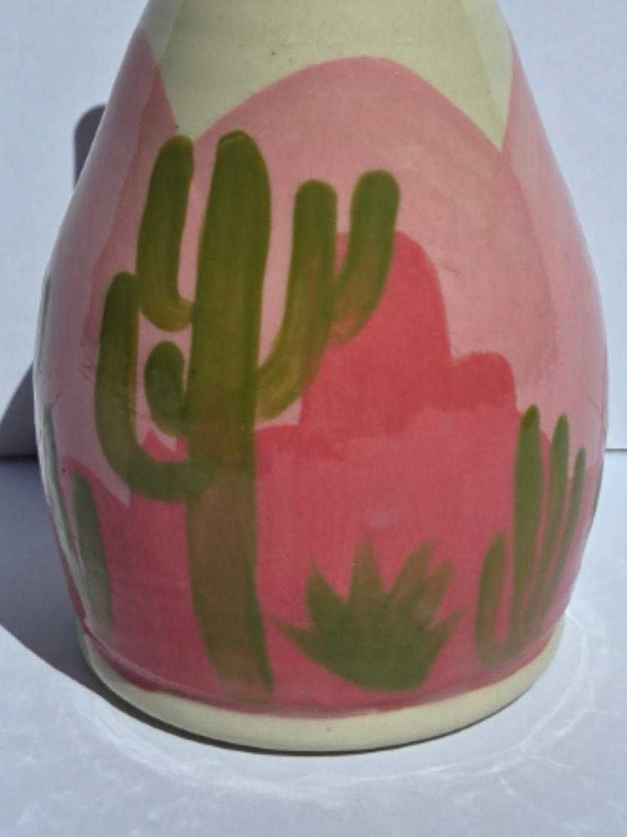 Oil Bottle in Desert Dusk