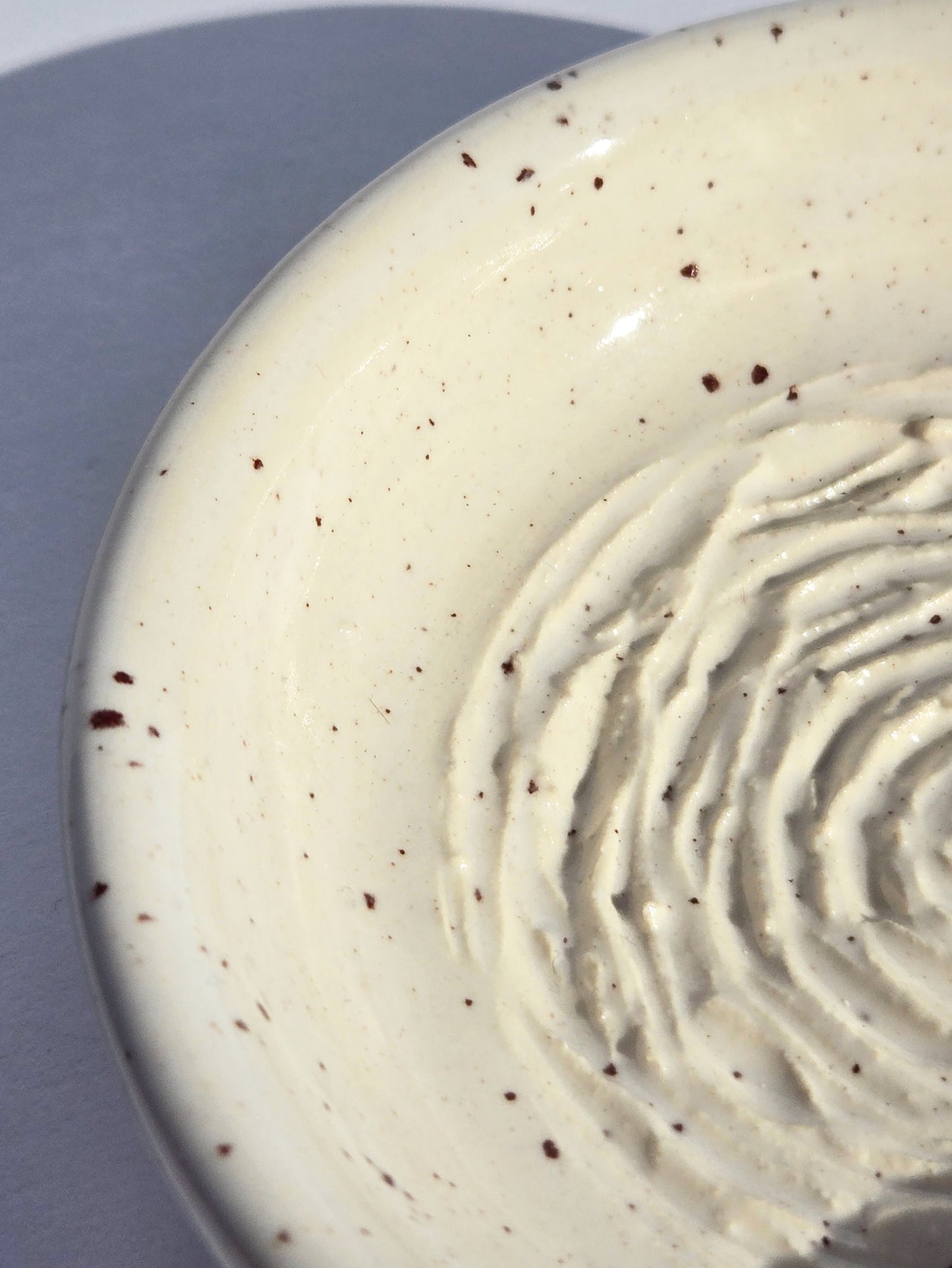Garlic Grater in Speckled White