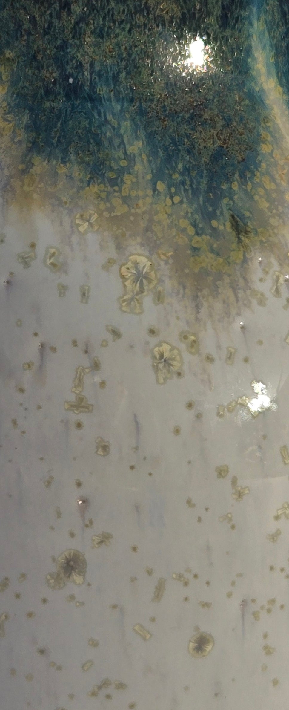 Oil Bottle in Crystal Oil Slick