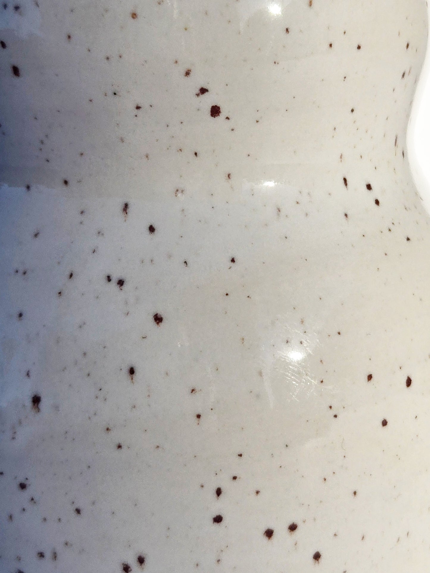 Oil Bottle in Speckled White