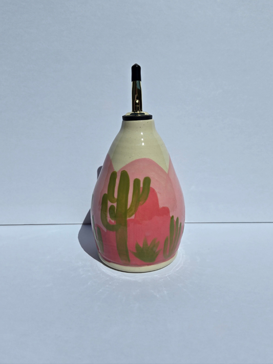 Oil Bottle in Desert Dusk