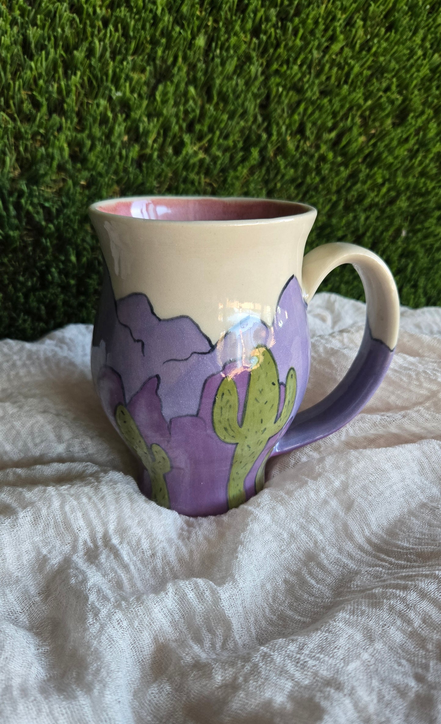 Medium Mug - Purple Painted Desert