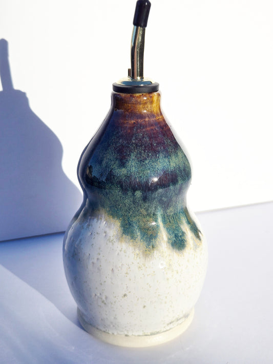 Oil Bottle in Crystal Oil Slick